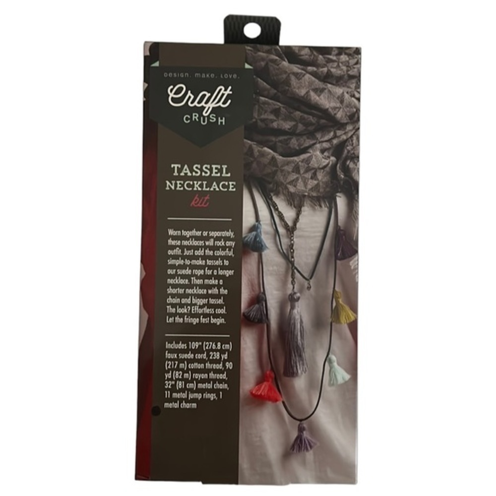 New Ann Williams Craft Crush Tassel Necklace Kit Makes Three Necklaces‎
